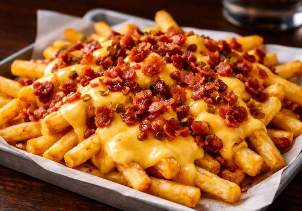 Fritas c/ bacon e cheddar 600g