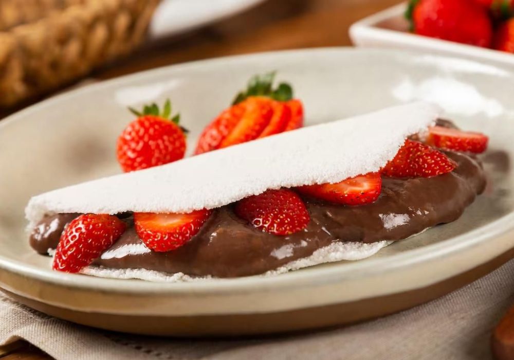 Tapioca Morango c/ Chocolate